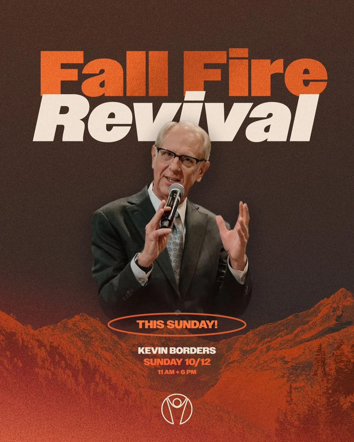 This Sunday! 🔥 Fall Fire Revival continues with Kevin Borders. 

Two opportunities to join us! 11AM &amp; 6PM