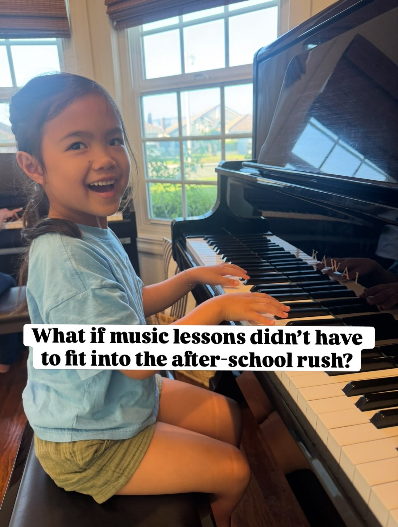 Not every music lesson has to happen in the afternoon 🤍

For families with a little flexibility in their weekday schedule, we currently have morning availability for piano and voice lessons. 

Send us a message to find a time that works for your fam