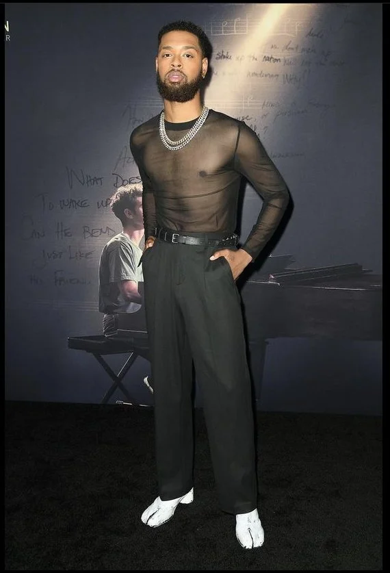 Male Grooming on Warren Egypt Franklin for Tick Tick Boom NYC Premiere