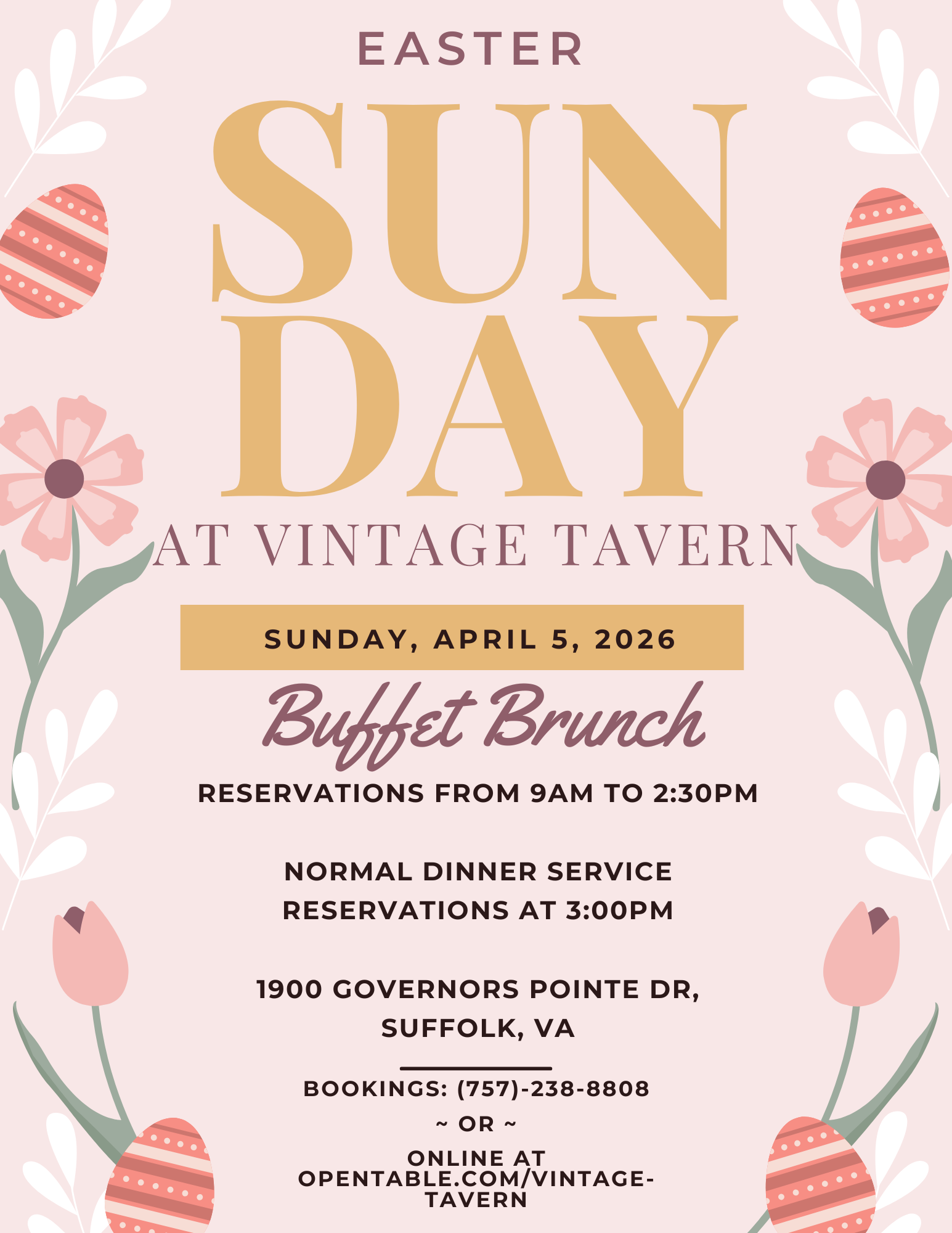 Easter @ Vintage Tavern