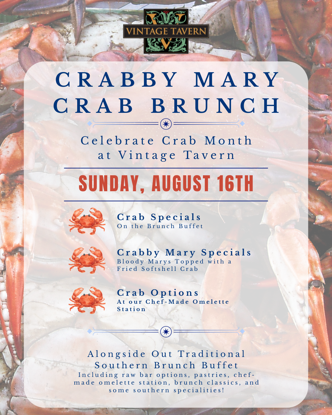Crabby Mary Crab Brunch