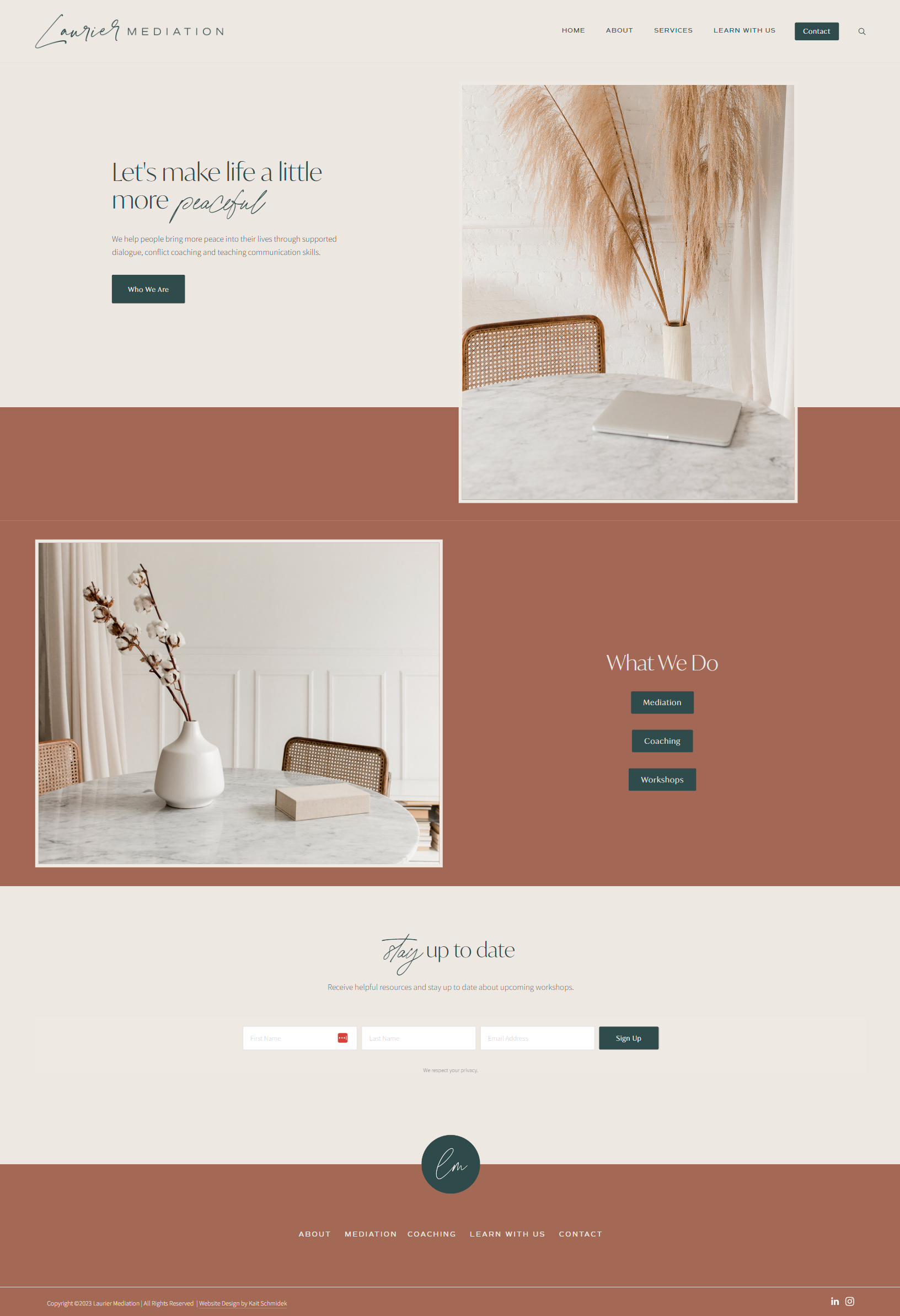 Mediator Homepage Page