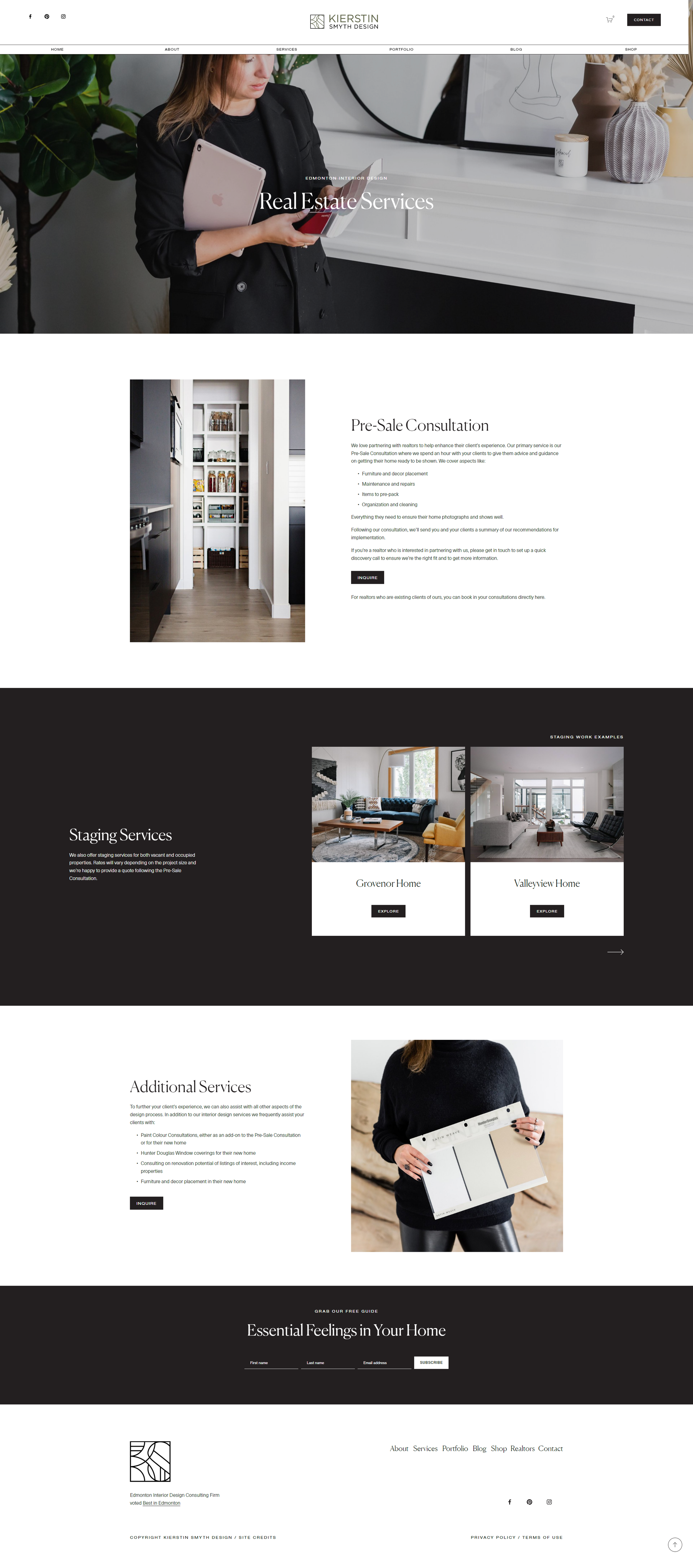 Realtor Specific Page