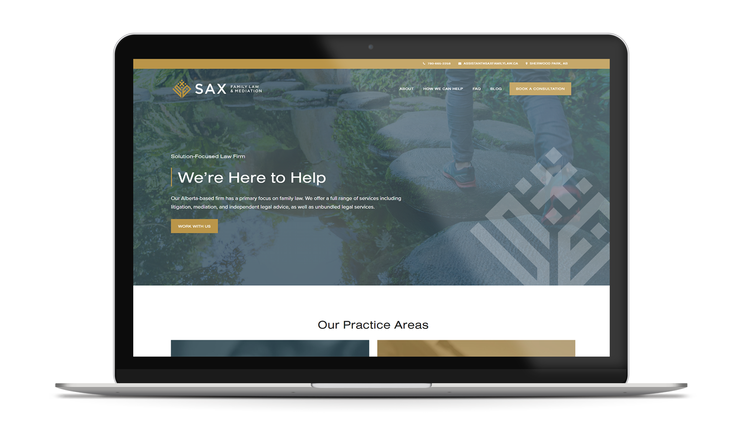 Squarespace Website Design for Lawyer