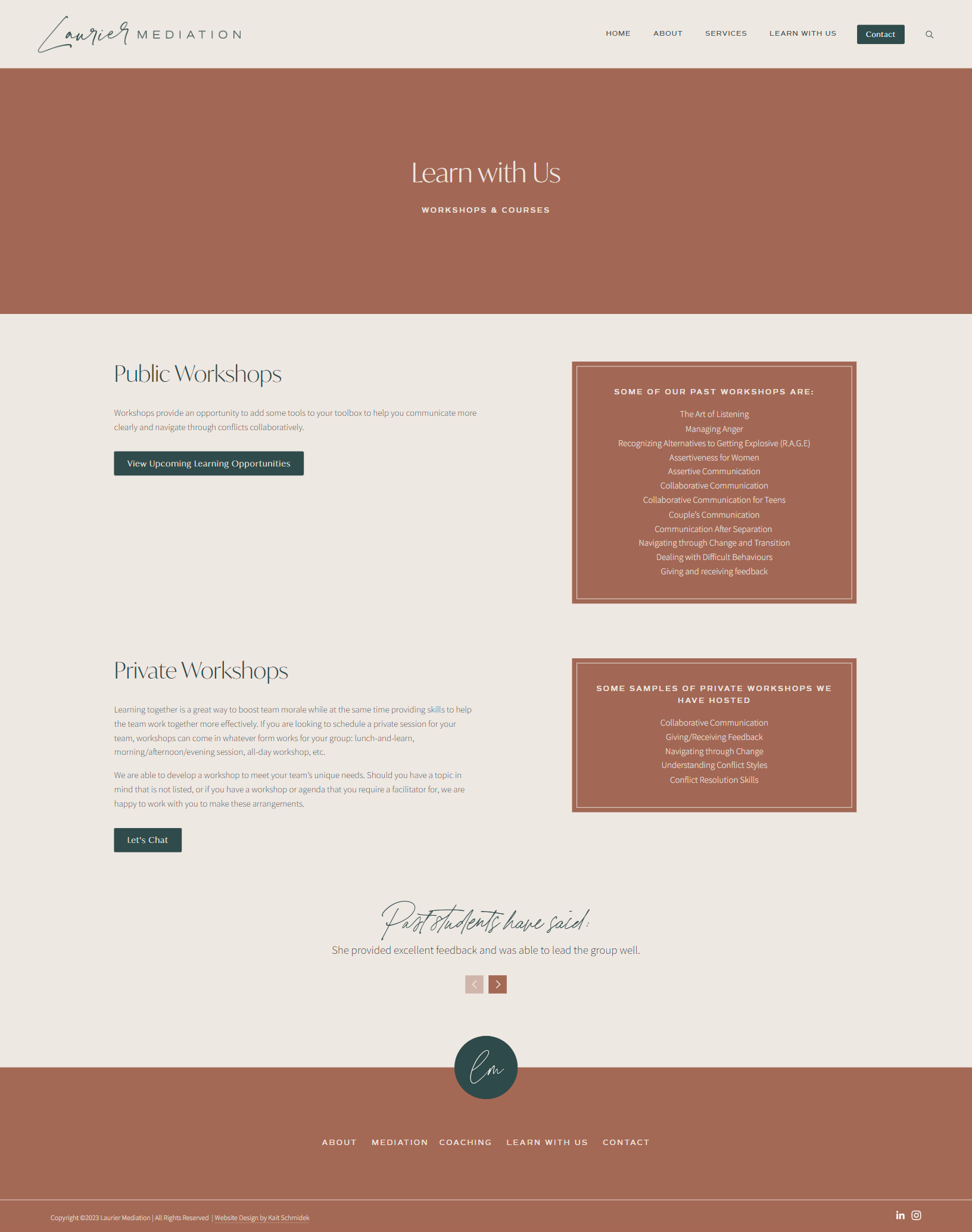 Mediator Education Page