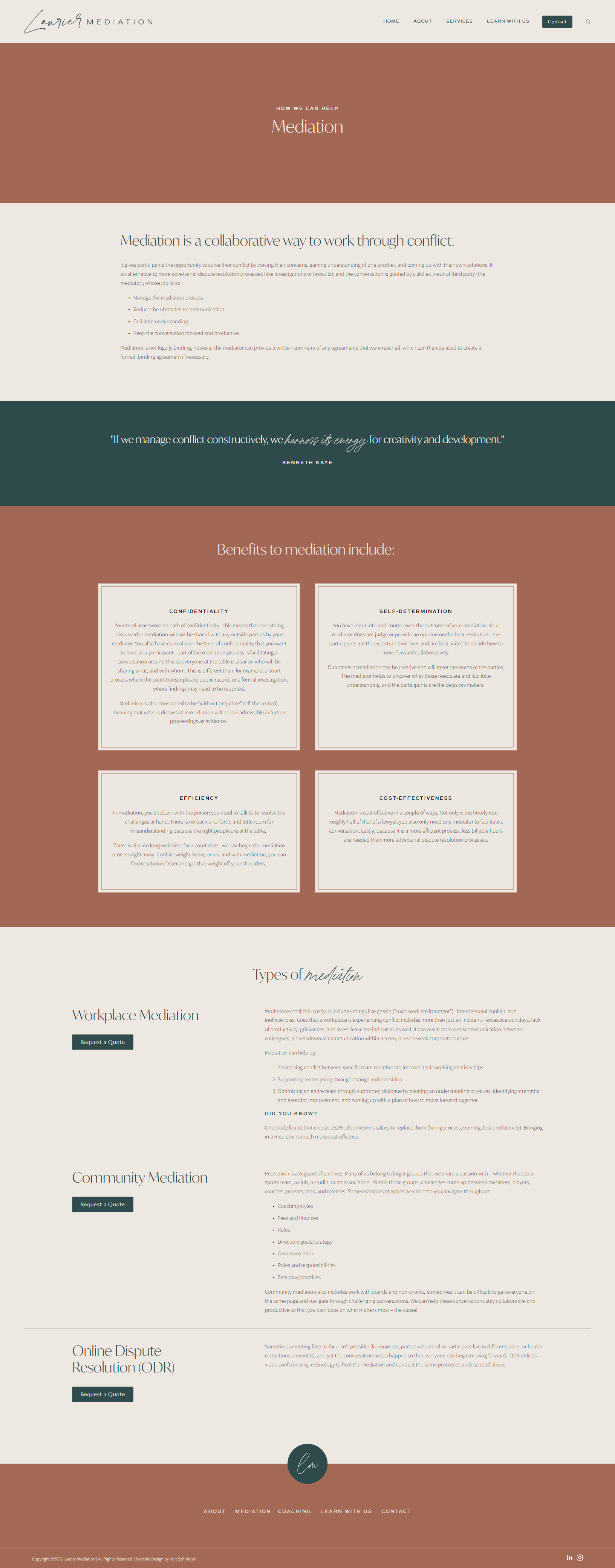 Mediator Services Page