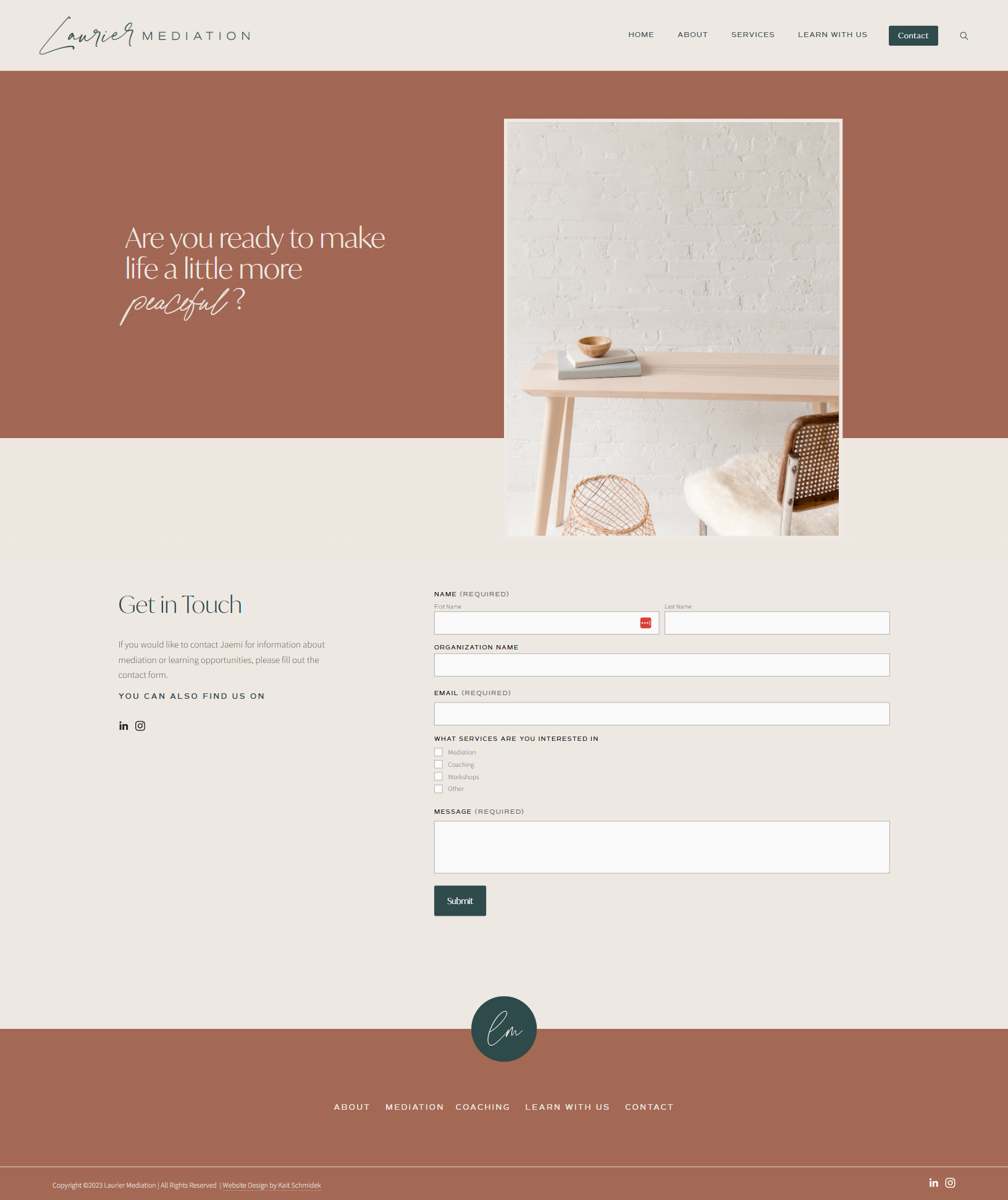 Mediator Contact Page