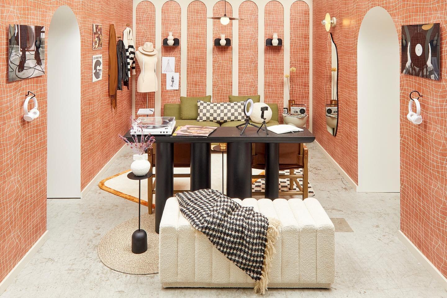 It&rsquo;s the last weekend for our @apartmenttherapy SmallCool NYC pop-up at Industry City in Brooklyn! Our soulful space was inspired by our Chill Studio Vibes playlist and everything we selected is shoppable on the Apartment Therapy website. You c