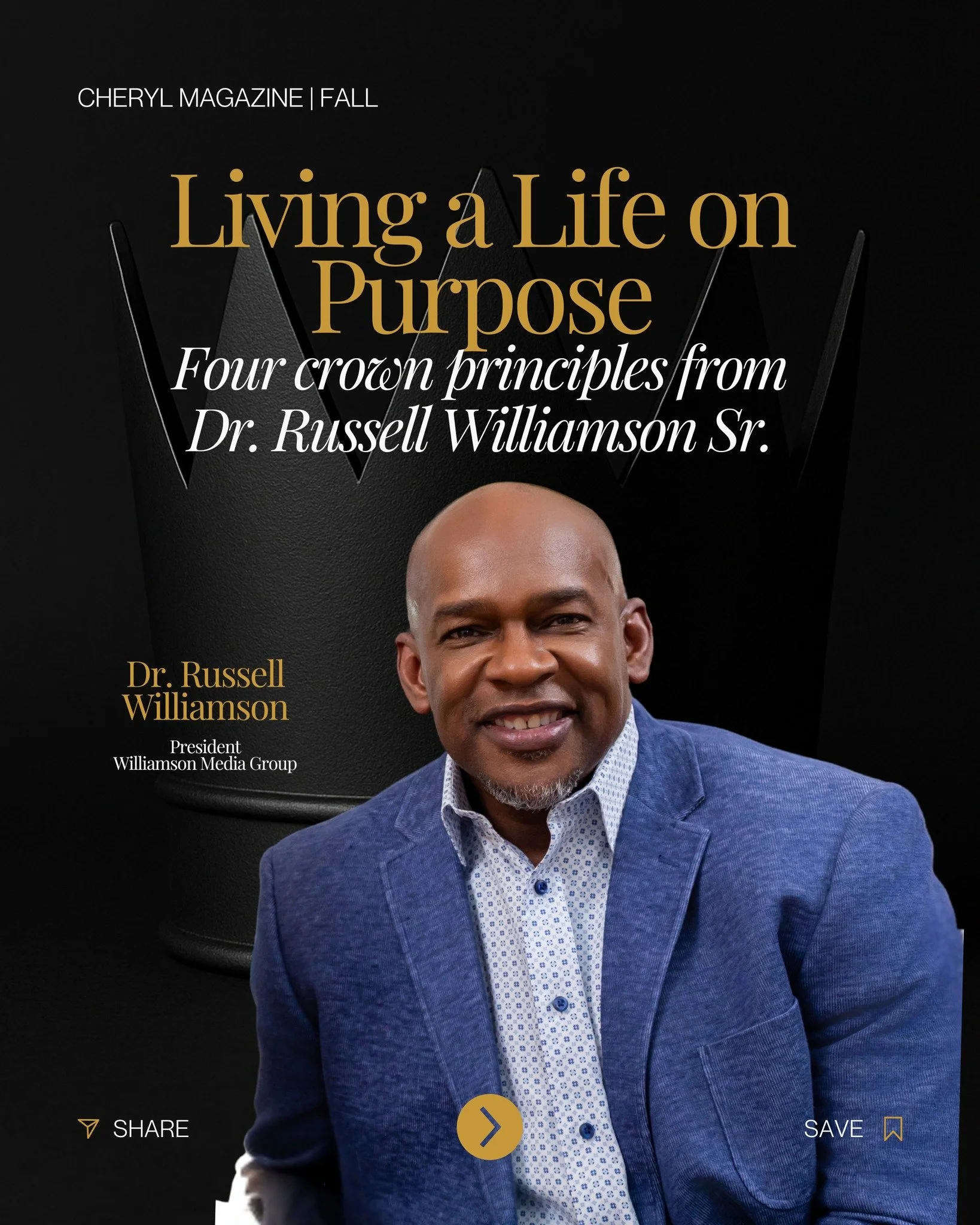 ✨ True leadership begins with service. ✨

Dr. Russell M. Williamson Sr. reminds us that the crown of leadership is earned through humility, authenticity, and a heart to serve first. 👑

When you start with service, leadership follows naturally&mdash;