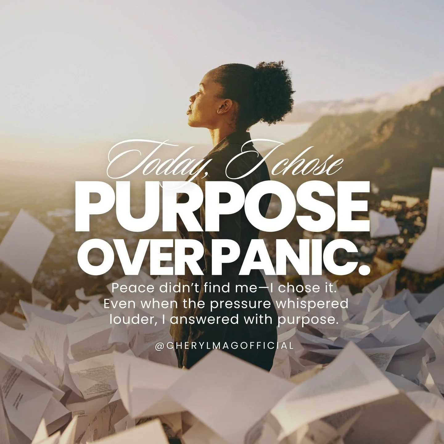 Today, I didn&rsquo;t let the pressure dictate my pace. ⁠
I didn&rsquo;t fold beneath the weight.⁠
I rose in purpose. ⁠
⁠
Peace wasn&rsquo;t handed to me. I chose it. On a day when anxiety knocked loud and fear circled like a storm, I leaned into the