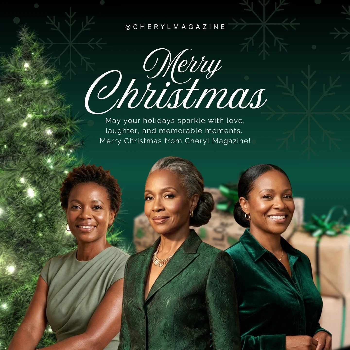 Merry Christmas from all of us at Cheryl Magazine. Today, we celebrate love, faith, and the beauty of being surrounded by family, community, and purpose. We are deeply grateful for the women whose stories inspire us, whose courage leads us, and whose