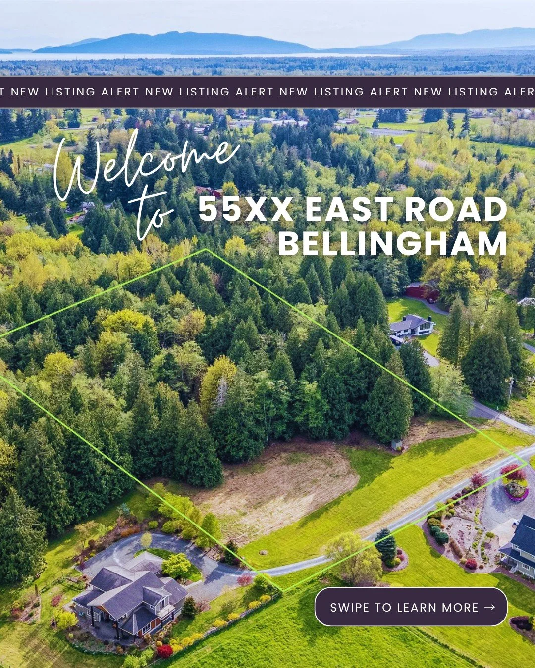 ✨Just listed: 5 acres of opportunity in mid-county Whatcom County! 
🌲Mountain views, shared well, power on site, and driveway access already in place. Build your custom dream home in the desirable Meridian School District while enjoying privacy, spa