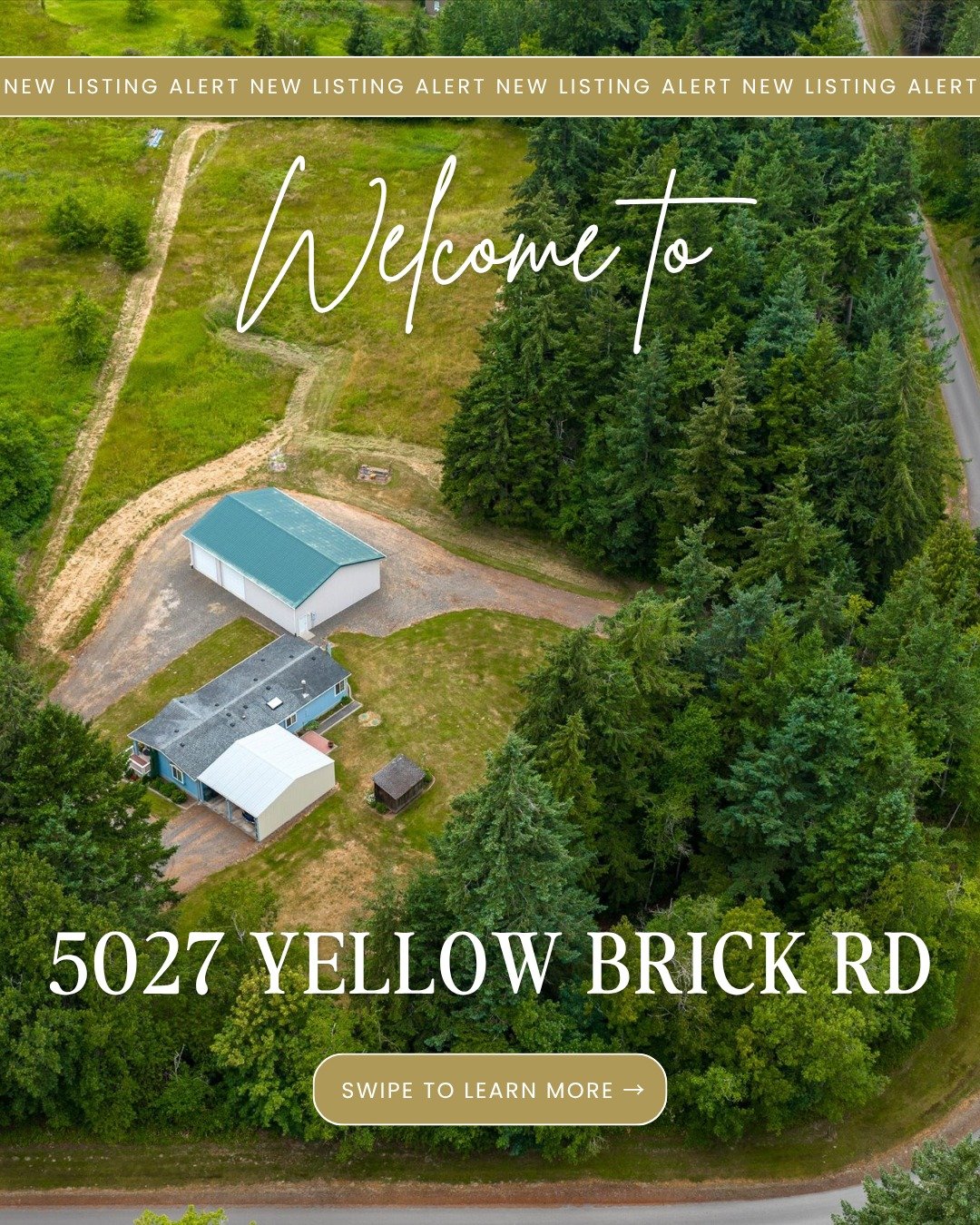 ✨ If you've been searching for privacy &amp; space without sacrificing convenience, this one deserves a spot at the top of your list.

A 3-bay shop. ✔️
4.65 private, usable acres. ✔️
A beautifully maintained 3 bed/2 bath home. ✔️
Just minutes from no