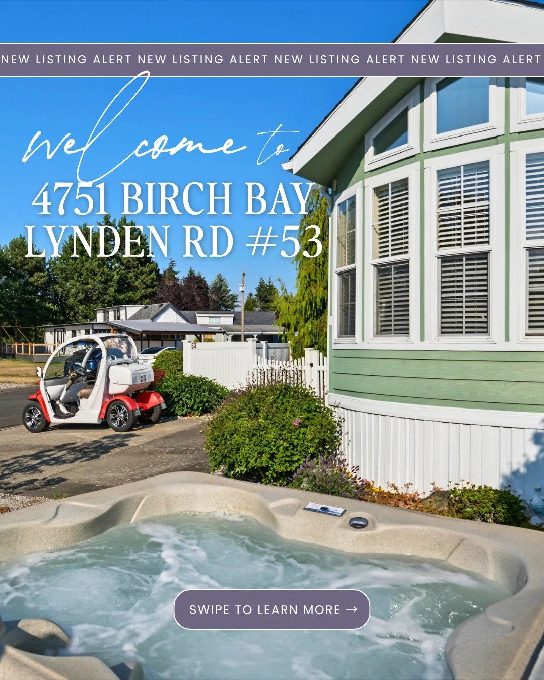 🏡 Resort living is calling... and this one is move-in ready.

If you've been dreaming of an affordable getaway in Birch Bay, this beautifully maintained park model at Latitude 49 Resort Community deserves a look.

✨ Spacious corner lot
🛁 Hot tub
🚗
