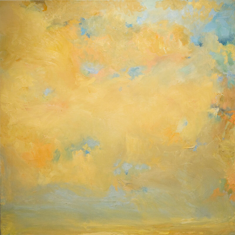  sundrenched sky  42 x 42 oil on canvas  