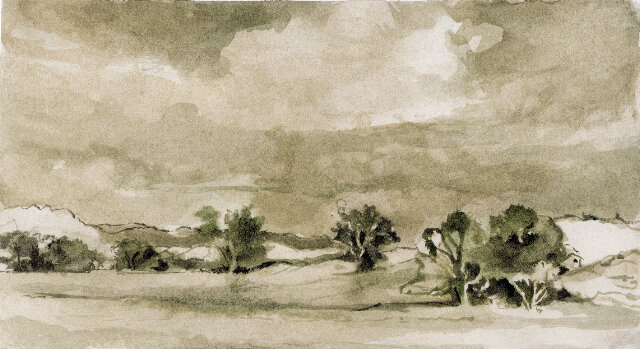 susan sugar sepia watercolor wyoming artist new york key west.jpeg