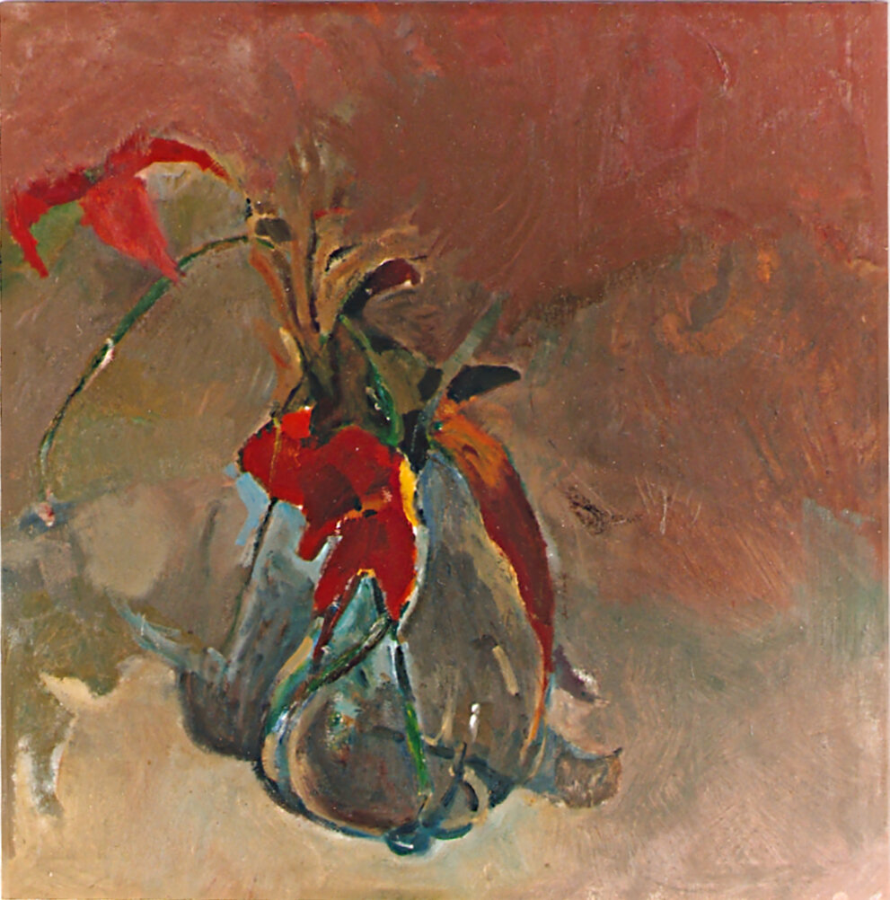  withering bouquet  30 x 30  oil on linen 