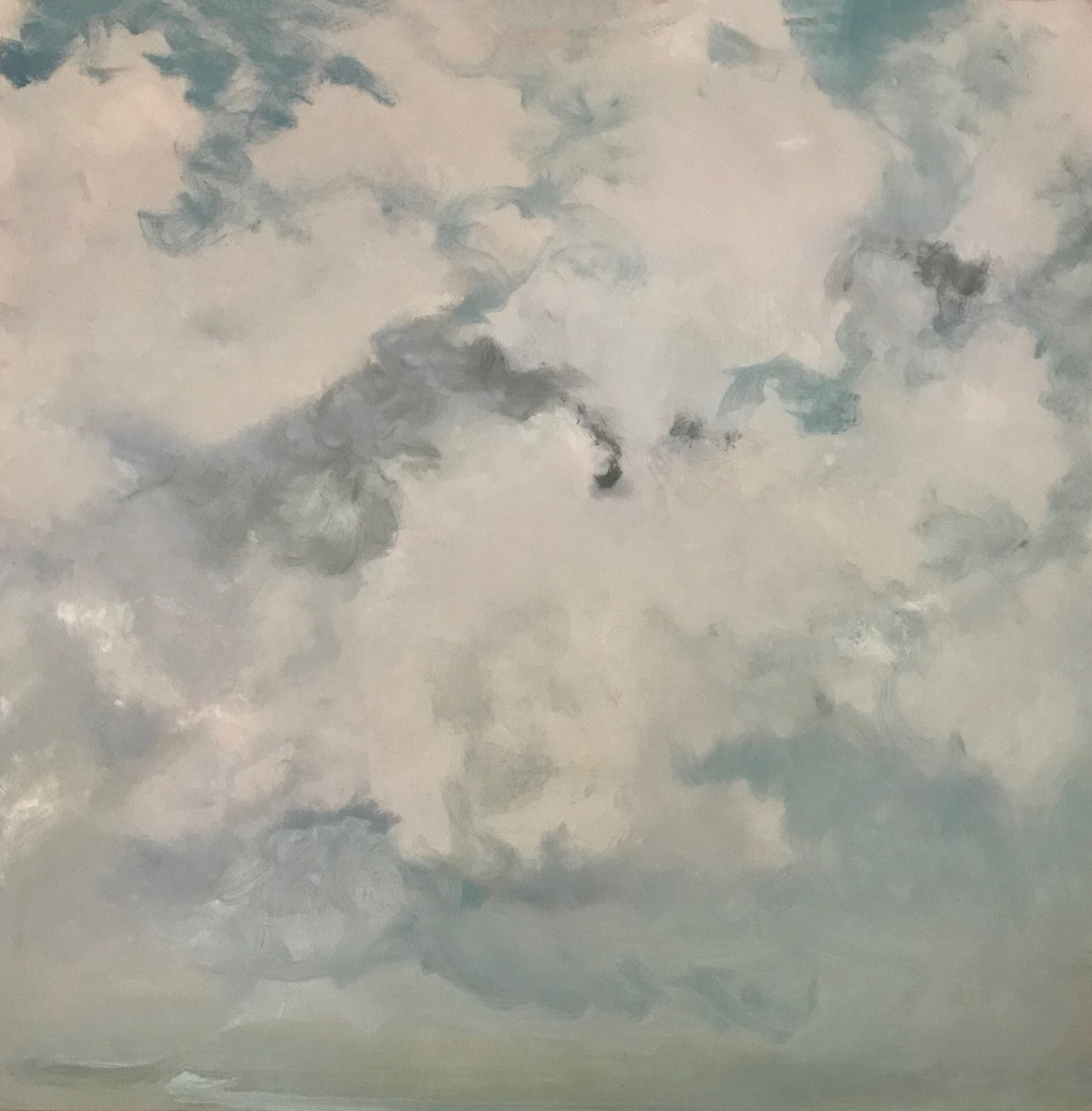 clouds  42 x 42 oil on canvas  