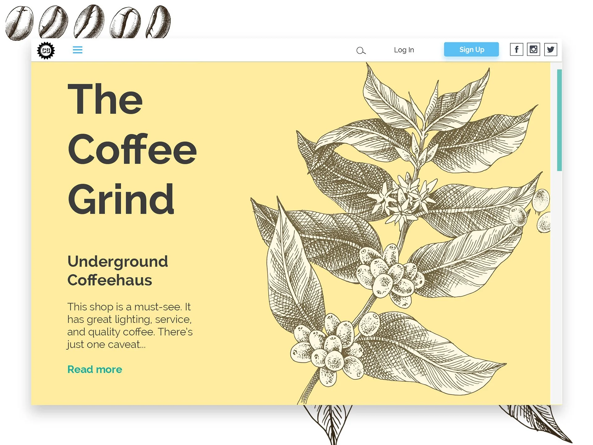 The Coffee Grind UX/UI