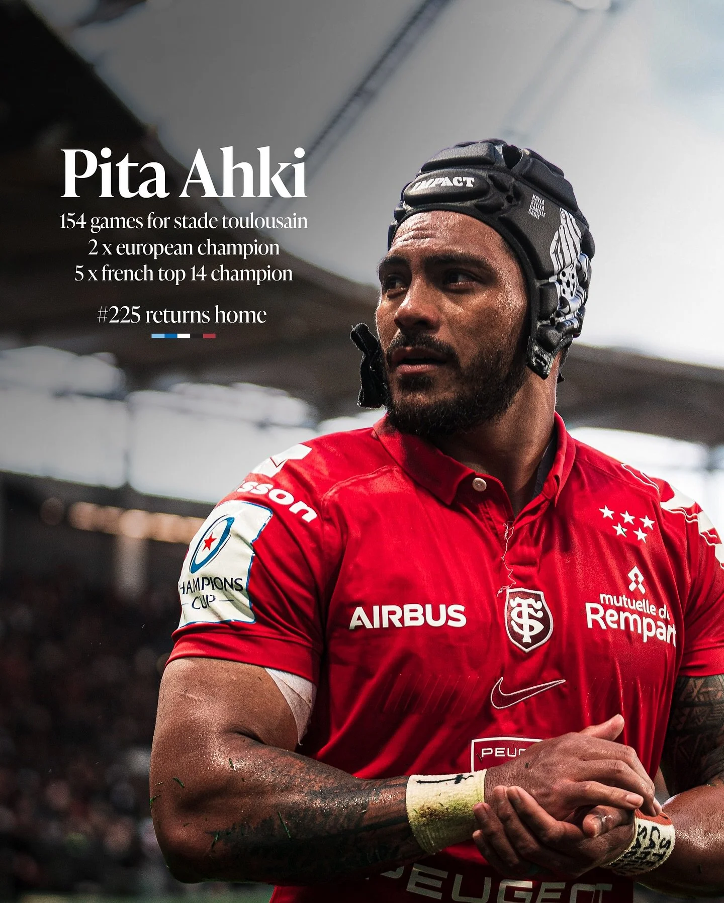 le garçon rentre à la maison 💙
After a stellar 9 year career abroad, West Auckland’s finest Pita Ahki signs to come home 🤝