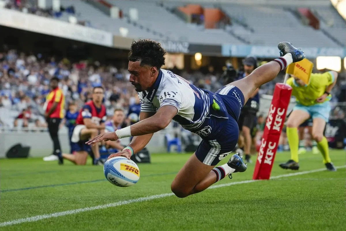 BLUES SECURE BIG WIN OVER CRUSADERS