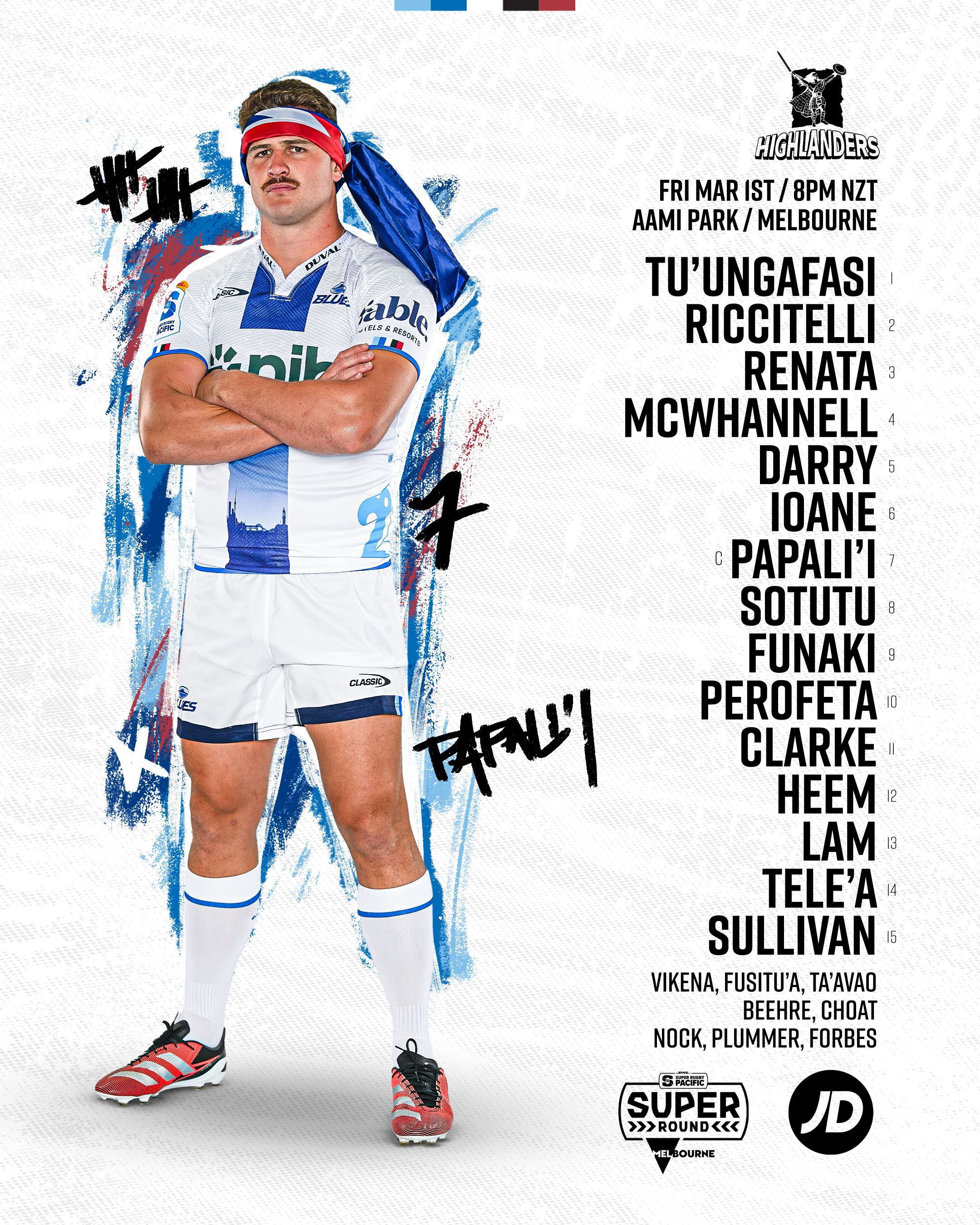 BLUES WELCOME BACK HEAVY HITTERS FOR HIGHLANDERS — Blues Rugby