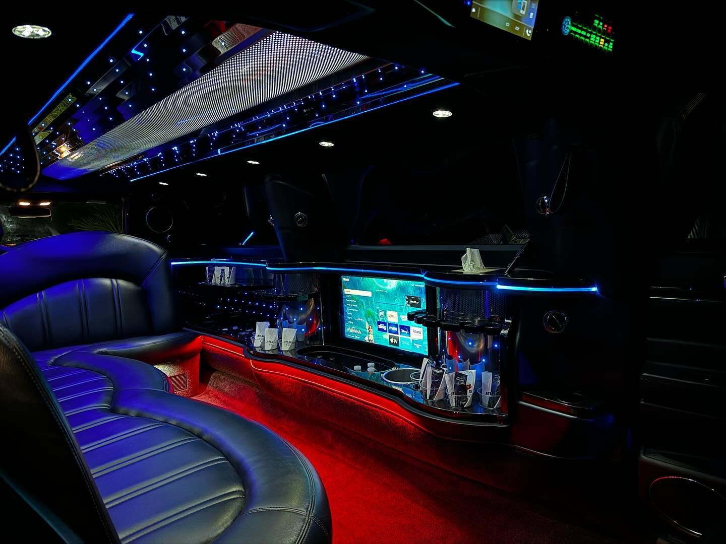 The warm glow in the interior of our Prestige&trade;️Limousine, &ldquo;Europa&rdquo;.