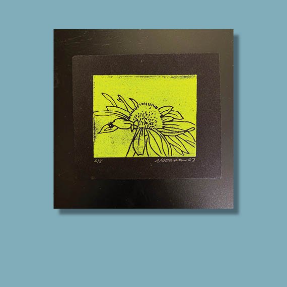 Floral (Black & Yellow)