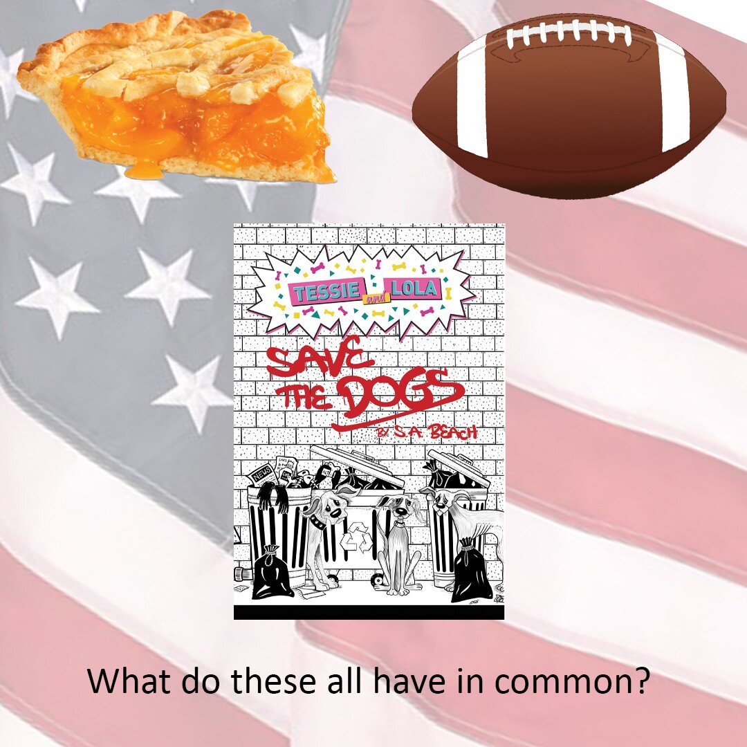What does Apple Pie, Football and Tessie and Lola Save the Dogs all have in common??? That's right, all are 100% Made in America. A big thank you to @diggypodofficial for doing a great job in printing the books. #tessieandlolasavethedogs #madeintheus