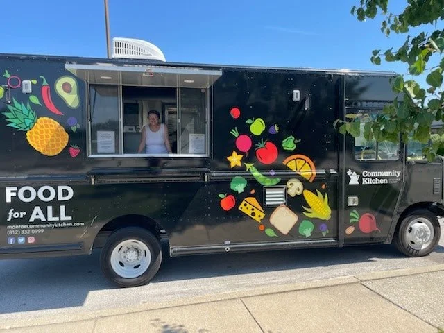TODAY starts our new Mon, Wed, Fri routes on the Food Truck!

 We are adding some new stops to our food truck route that covers the South/West side of Bloomington on Mondays, Wednesdays &amp; Fridays. The new route will start today, Monday, September