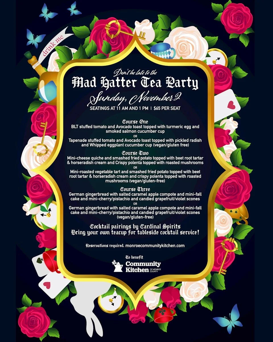 Come, join us for Mad Hatter Tea Party Brunch on Sunday, Nov 2nd!

https://events.idonate.com/mad-hatter-tea 

#ckmealwithmeaning  #ckbrunchwithapurpose