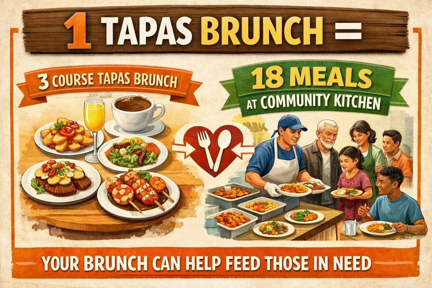 Join us for our upcoming Tapas Brunch on Sunday, February 8th with 11am and 1pm seatings. Each course contains three smaller portions and a paired Cardinal Spirits cocktail. Vegan and gluten free options are available, as well as, mocktails. Tickets 