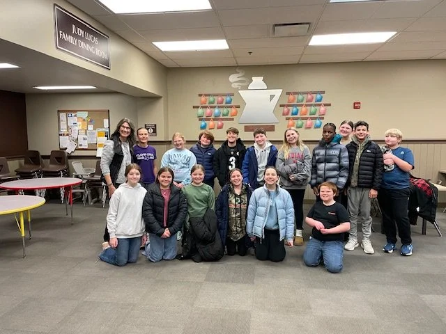 Yesterday, Mrs. Allard's 6th grade class from Clear Creek Christian School came to Community Kitchen to fill our Backpack Buddies shift. The students packed ~530 bags that were delivered to schools throughout Monroe County. The students did a stellar