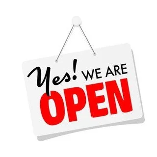 We ARE open and functioning normally today, with the exception of the food truck. Side roads and parking lots are still too slick for the food truck so it will not run again today. We hope to have it back out and running sometime this week, but will 