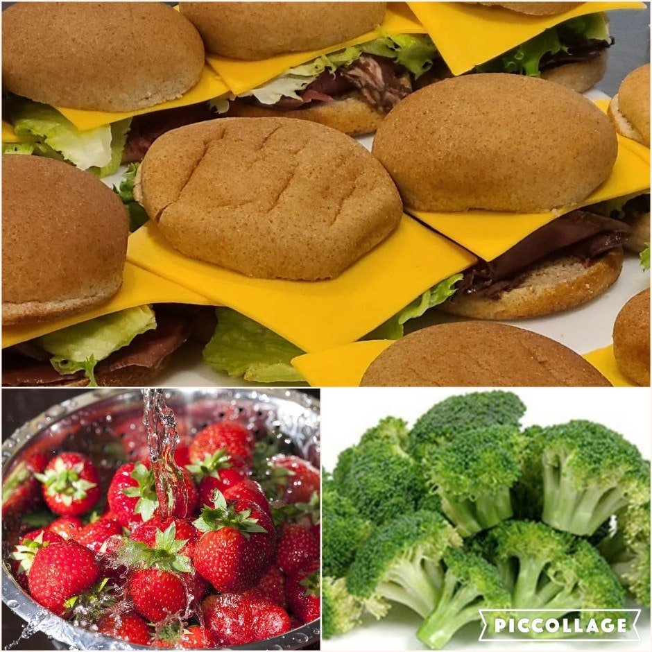 Each weekday, we make healthy meals for children in after-school programs. Meals include things like meat and cheese sandwiches or wraps, or peanut butter and jelly, fresh vegetables, fruits and milk. This allows clubs to focus their resources on you