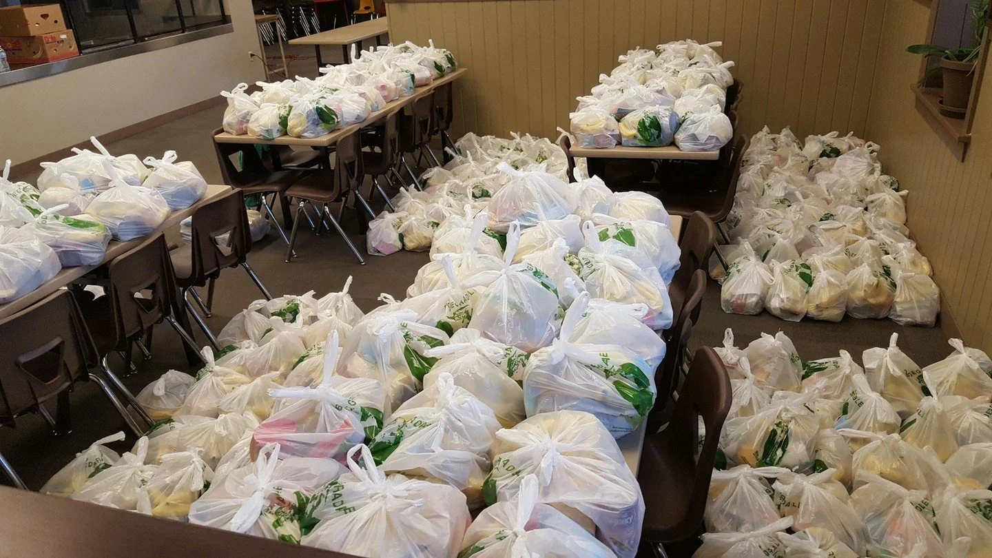 Our Backpack Buddies program is providing weekend food supplies to 550 children and their families over the weekend when children are away from school meal programs. Each bag contains about 8lbs of food including: 2 protein items, a meal helper, 4 or