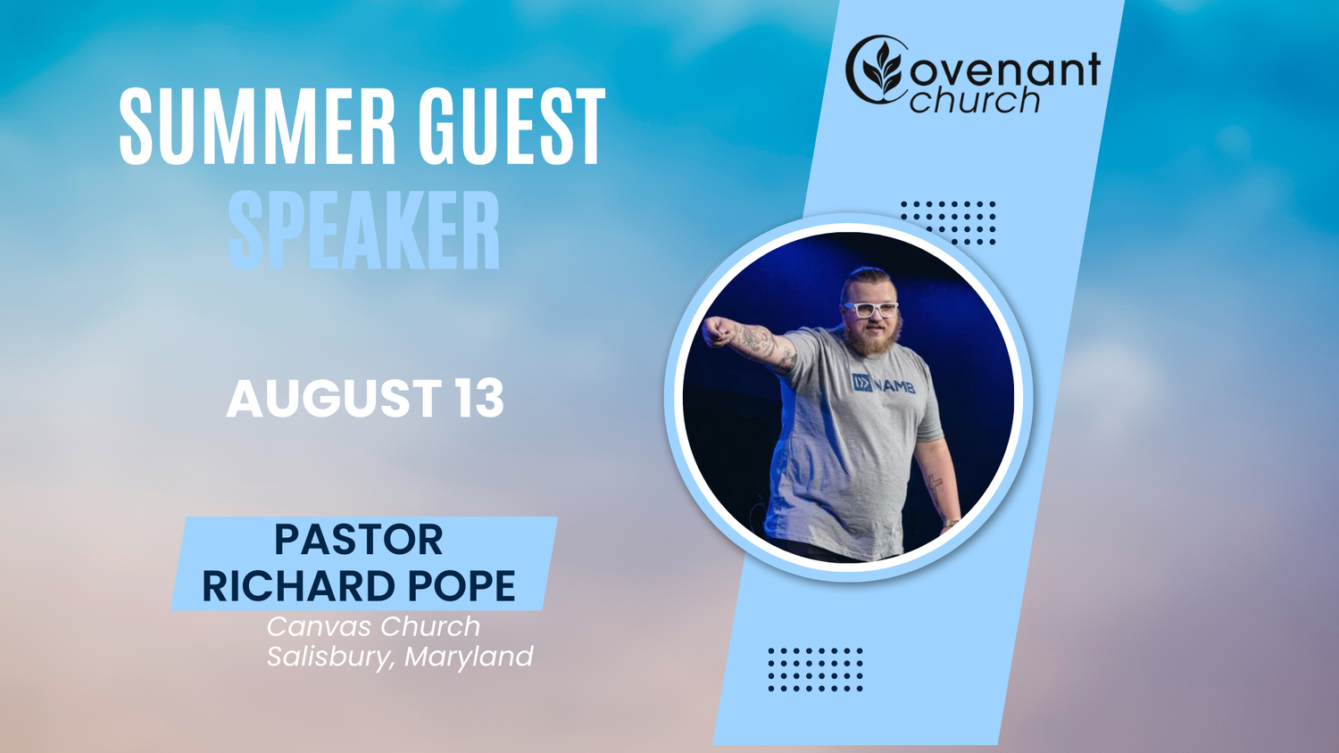 Summer Guest 2 | 2 Samuel 9, verses 1-13 | Pastor Richard Pope | Covenant Church episode artwork