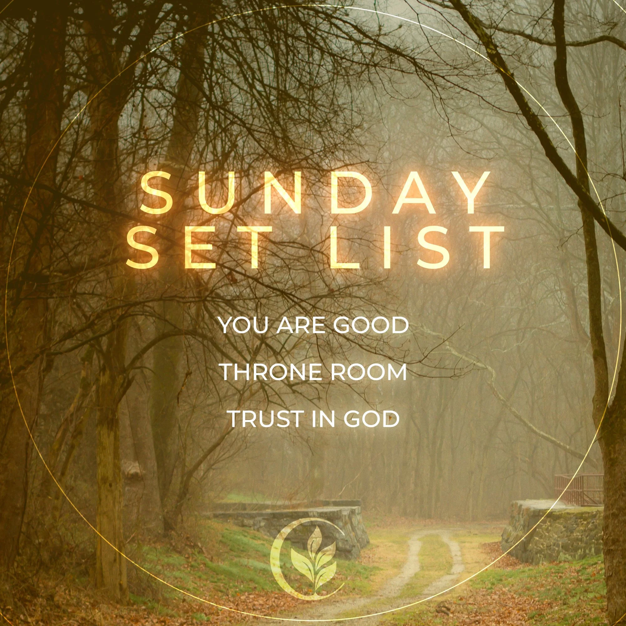 This Sunday&rsquo;s music set is ready &mdash; we&rsquo;re excited to worship with you at 9 and 11 AM!