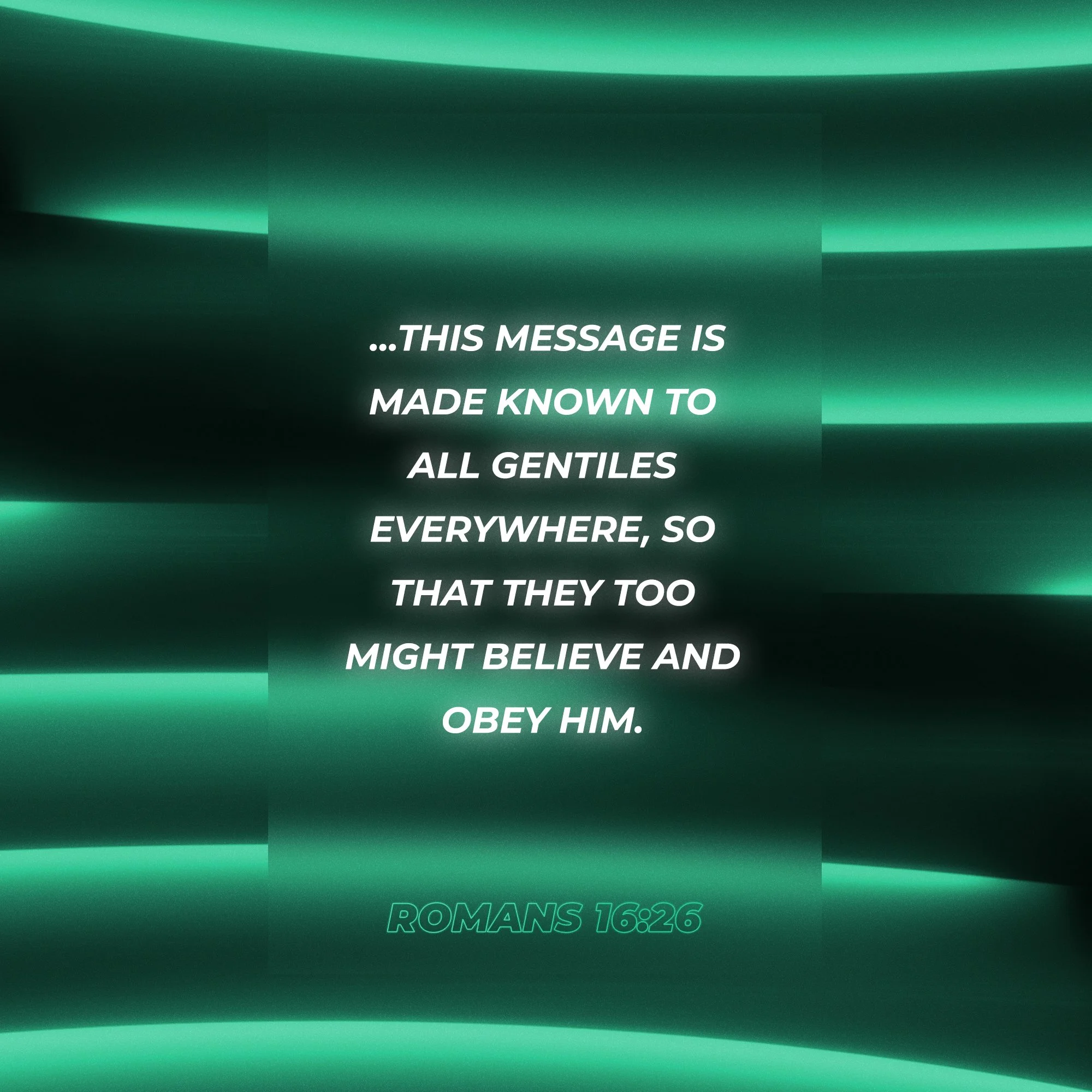 Please join us tomorrow at 9 &amp; 11 AM! 

&quot;...this message is made known to all Gentiles everywhere, so that they too might believe and obey Him.&quot; Romans 16, verse 26 #BoldFaith