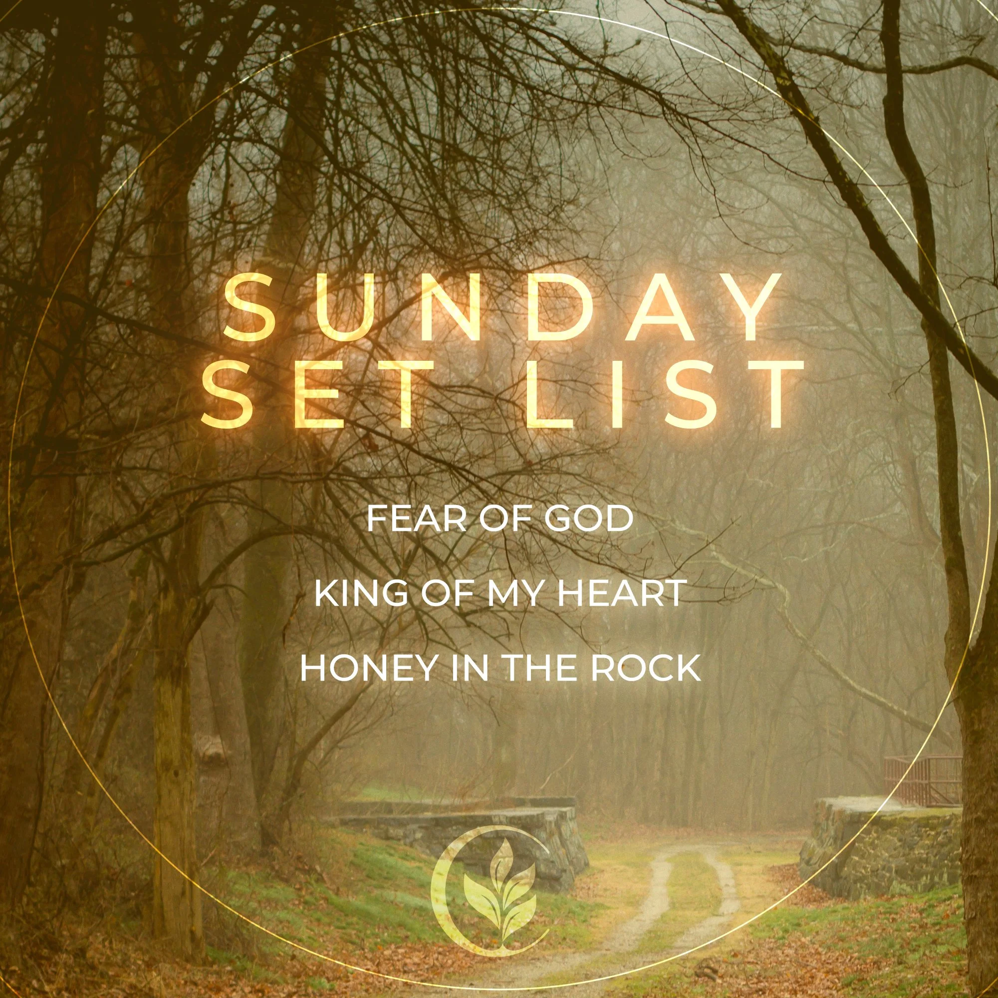 The music set for this Sunday is ready, and we can&rsquo;t wait to worship with you at our one service at 9AM!