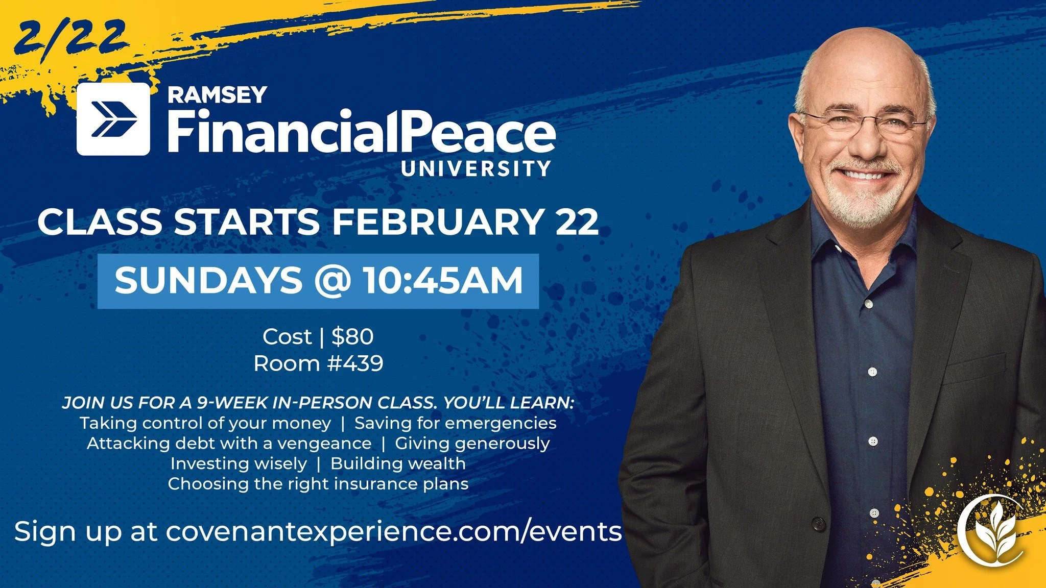 Ever feel like you can't get ahead with money? You're not alone. You'd be surprised how many people feel that way. But there's hope&mdash;with a Financial Peace University class. 

Over nine weeks, you'll learn biblical principles for handling money 