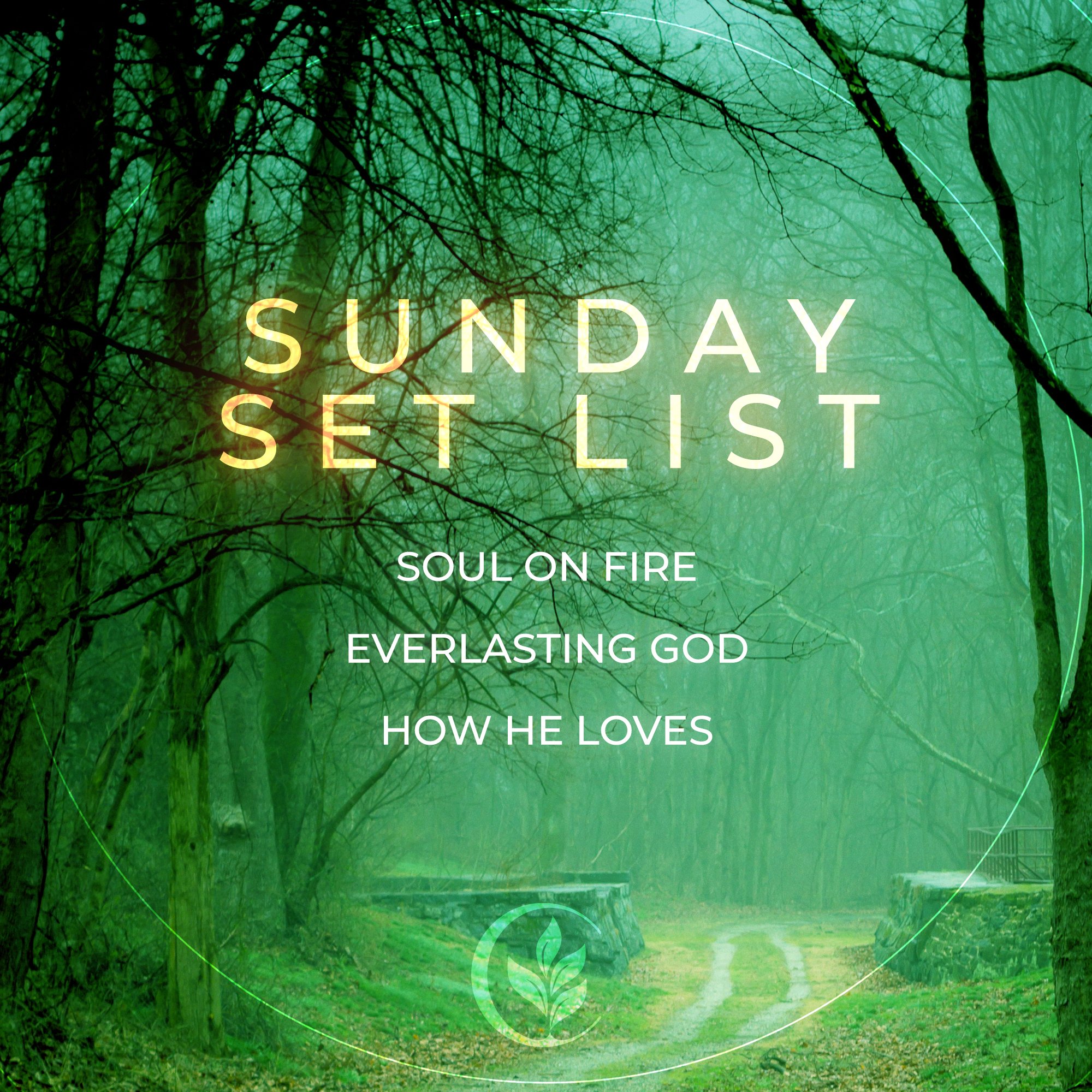 This Sunday&rsquo;s music set is ready &mdash; we&rsquo;re excited to worship with you at 9 &amp; 11AM!