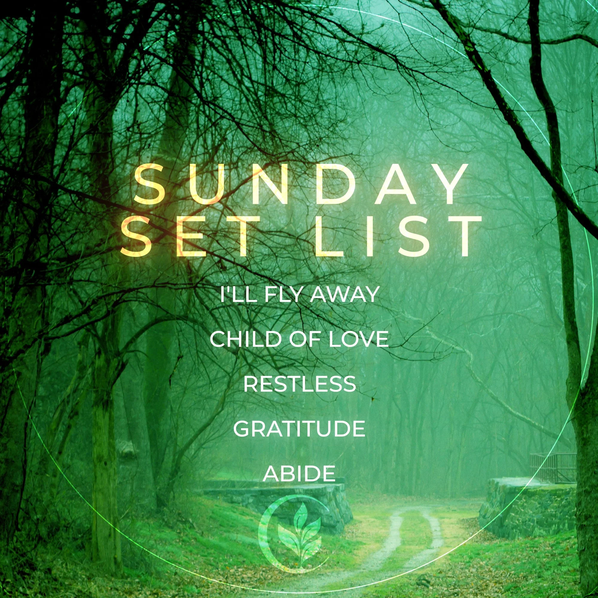 This Sunday&rsquo;s music set is ready &mdash; we&rsquo;re excited to worship with you at 9 &amp; 11AM!