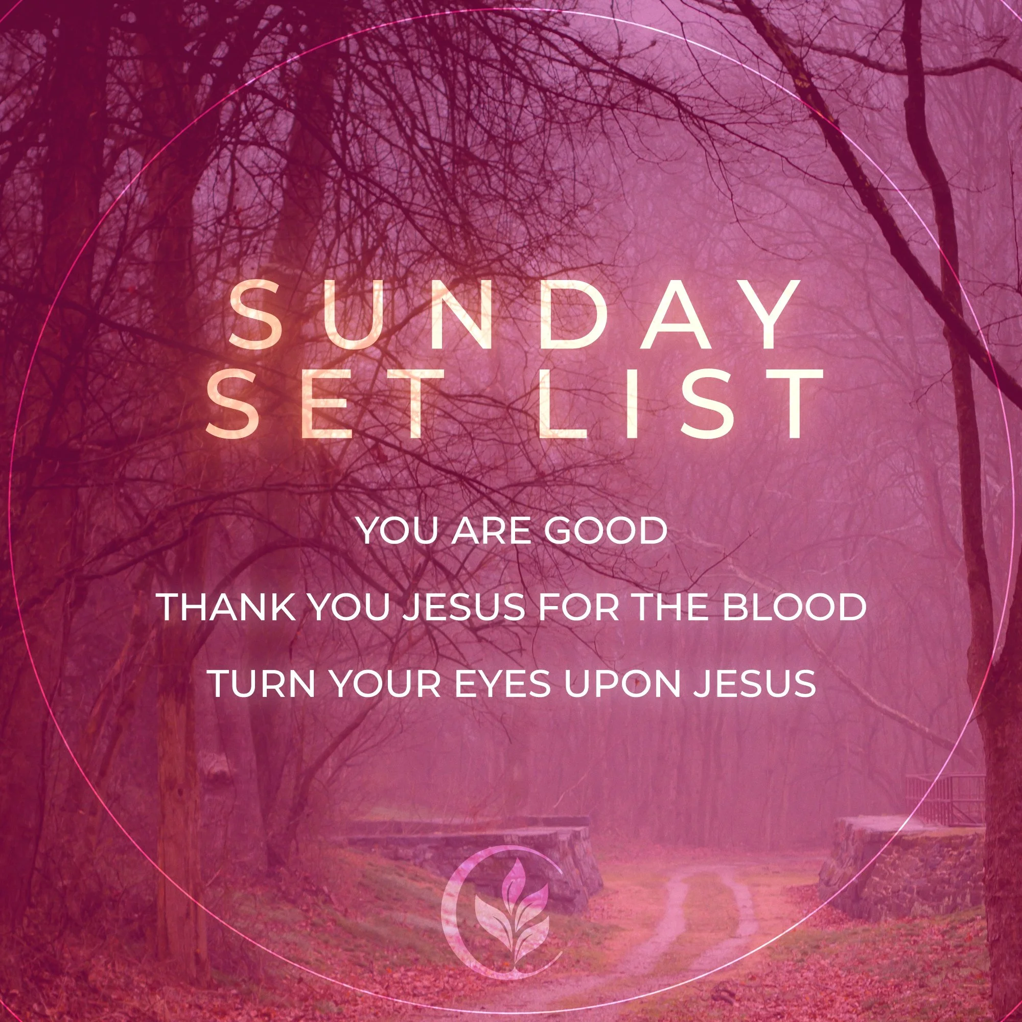 This Sunday&rsquo;s music set is ready &mdash; we&rsquo;re excited to worship with you at 9 &amp; 11AM!