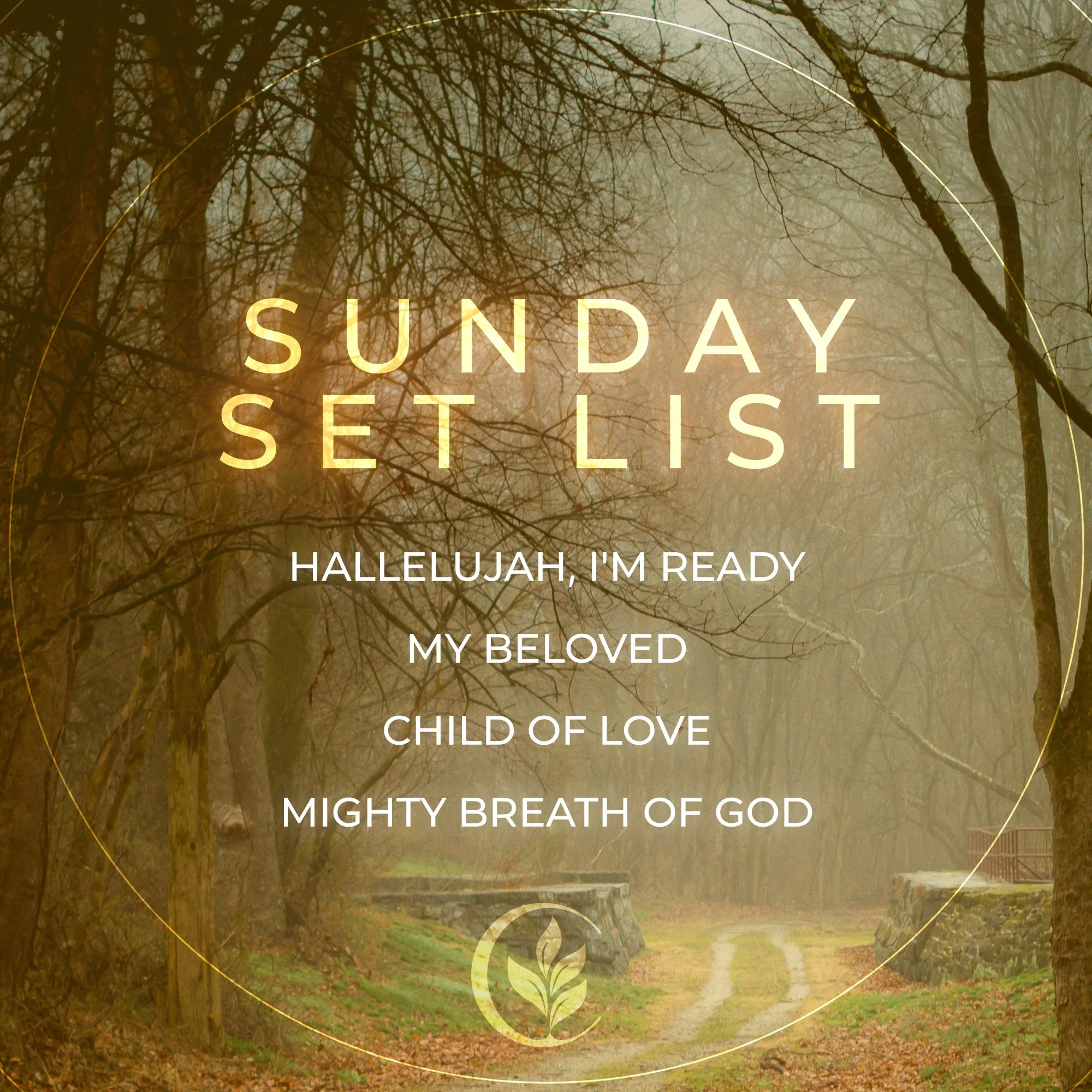This Sunday&rsquo;s music set is ready &mdash; we&rsquo;re excited to worship with you at 9 &amp; 11AM!