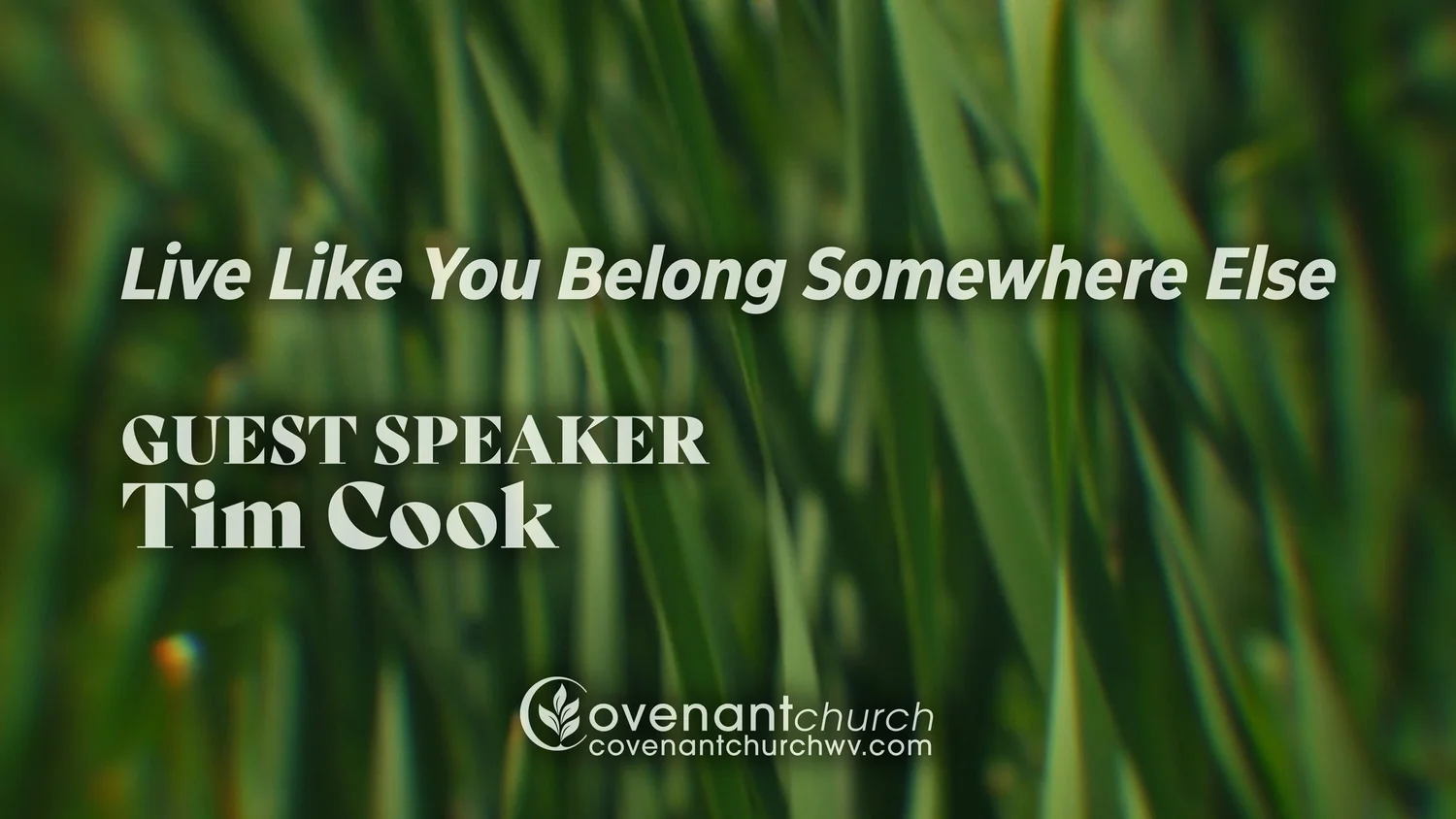 Live Like You Belong Somewhere Else | Pastor Tim Cook | Covenant Church episode artwork