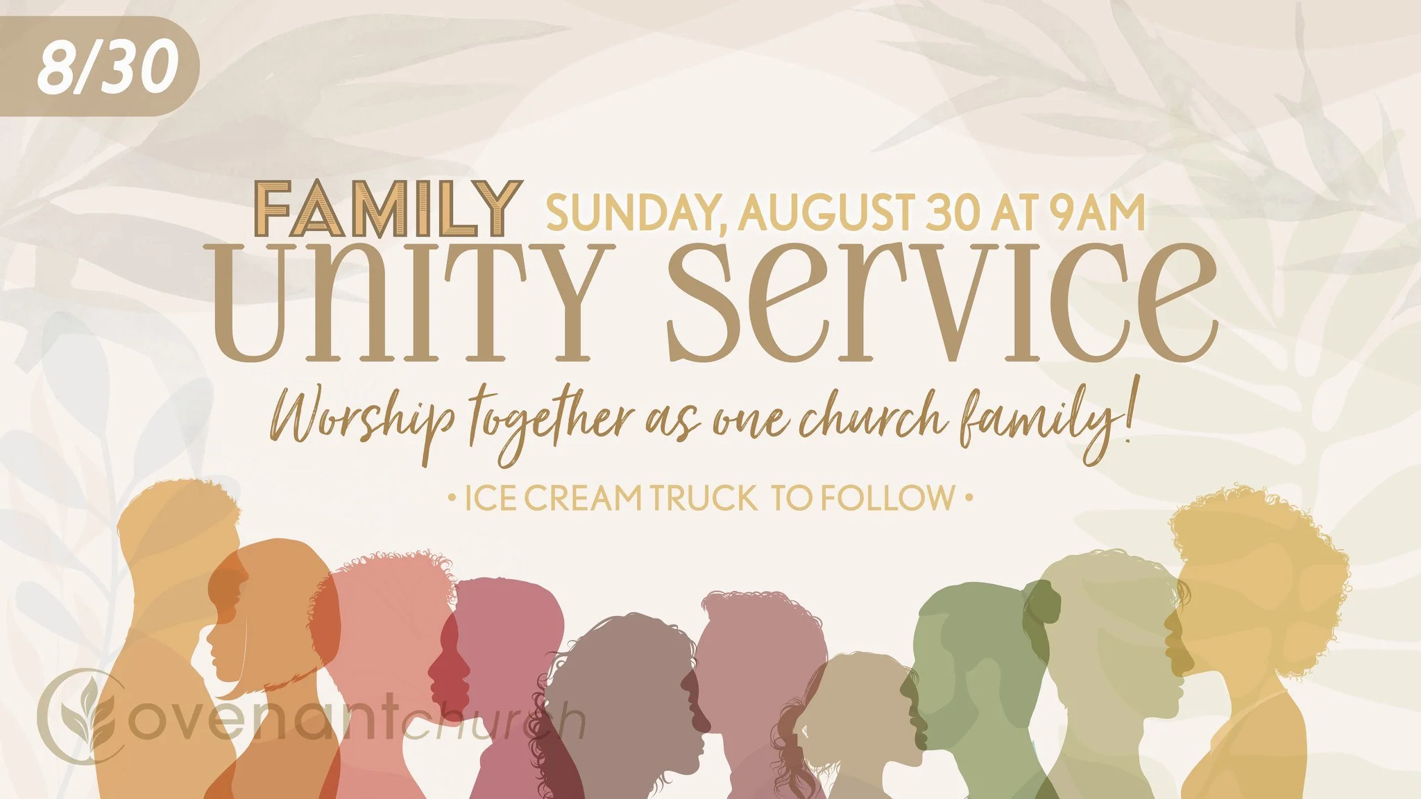What happens when the whole church family comes together?

One church.
One family.
One unforgettable Sunday. ❤️

Join us for Unity Service as we worship, celebrate, and connect together.

🍦 And there&rsquo;s an ice cream truck afterward!

Sunday, Au