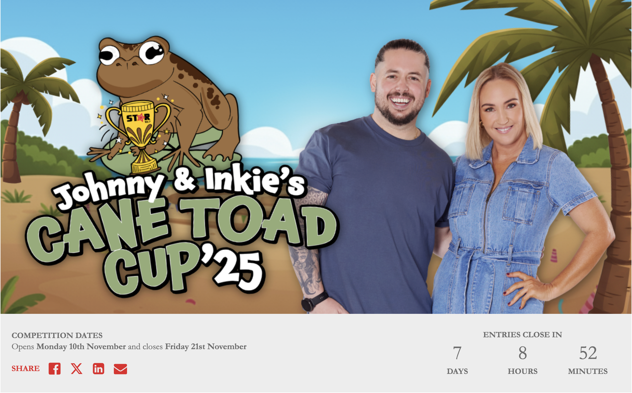 cane toad racing cup 2025