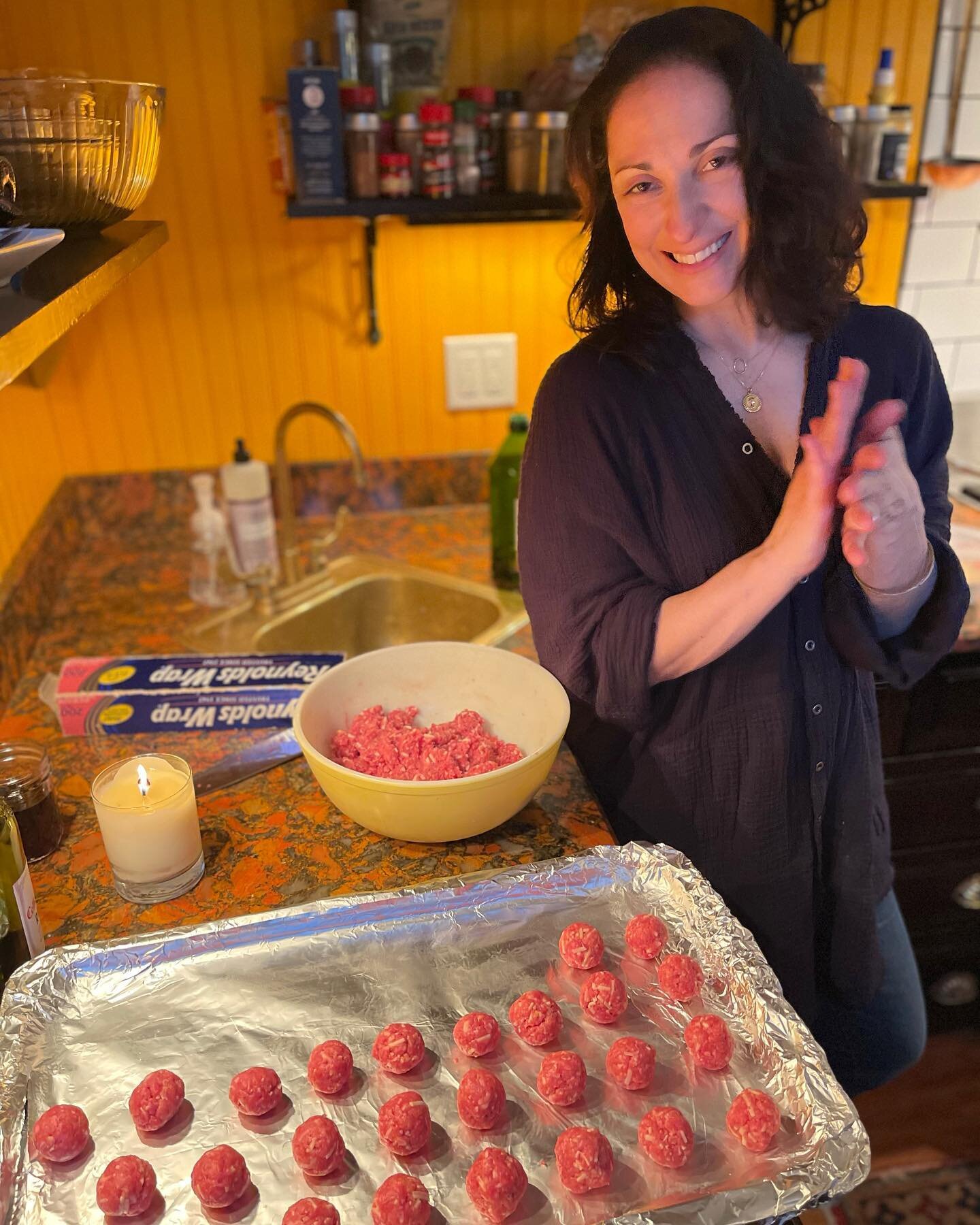 Meatballs for the meatballs. @aajemian showing us how it's done