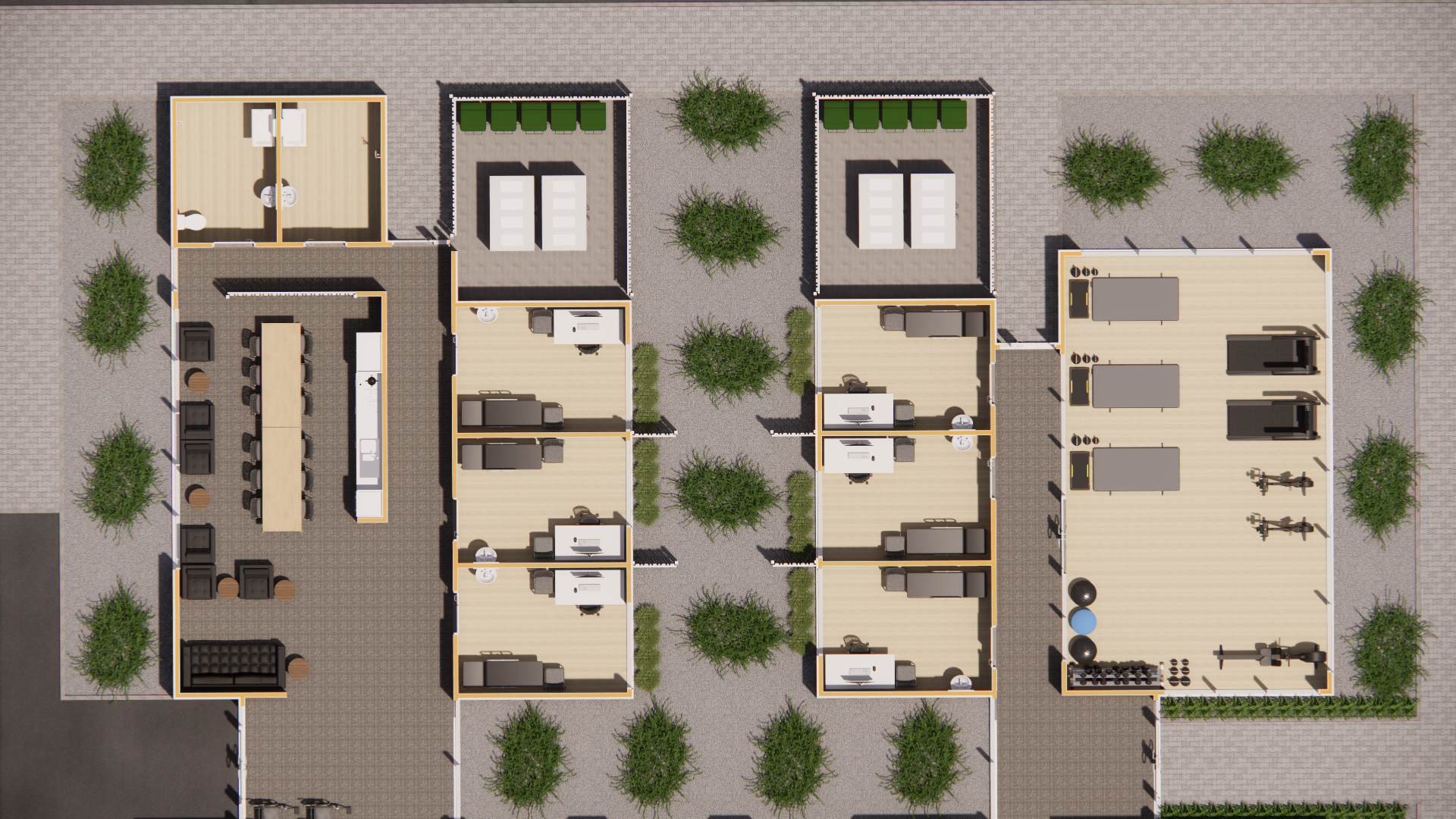Part Plan - Staff Room - Consulting Rooms - Physio Gymnasium